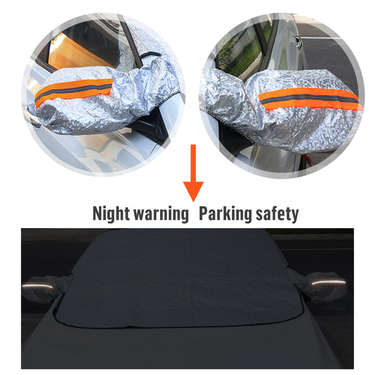 Car Windshield Cover Magnetic Windscreen Snow Cover Car Front Window Sun Shade