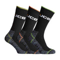 3 Pack Mens Hi Vis Work Socks with Padded Foot for Safety Boots