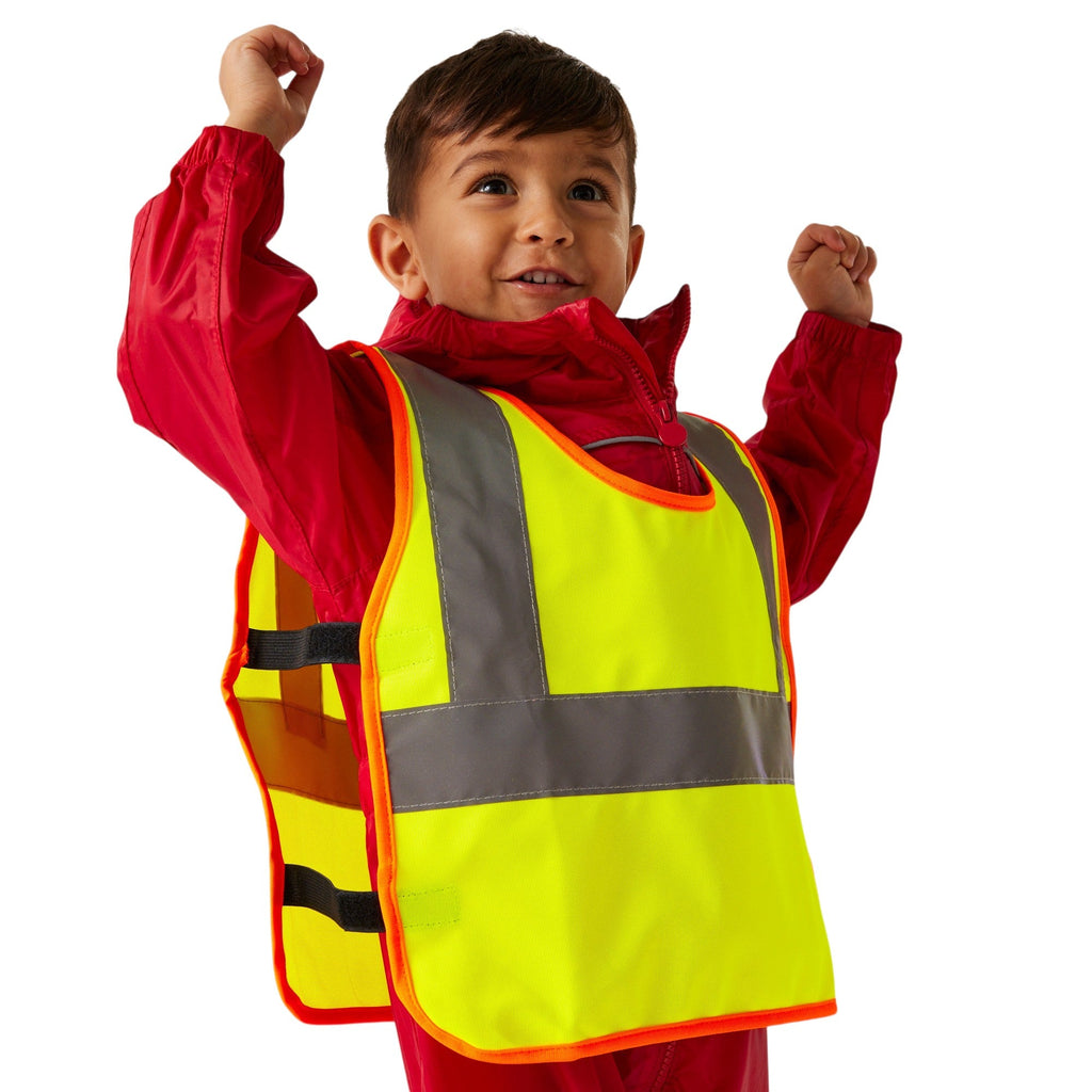 Unisex Kids Regatta Hi-Vis Pro Junior Tabard - Fluorescent Yellow