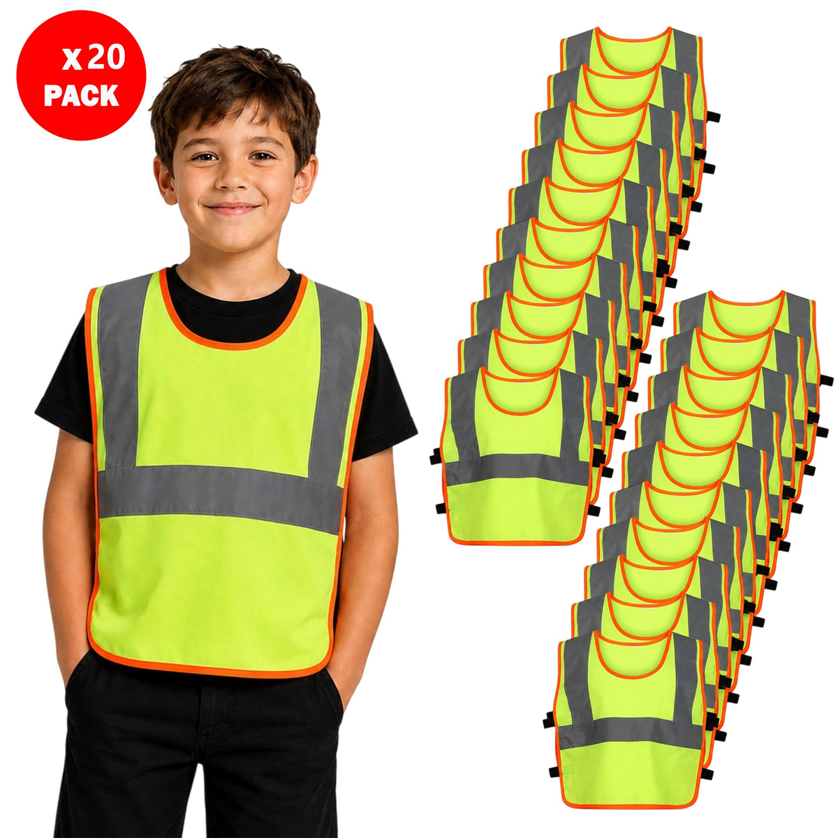Unisex Kids Regatta Hi-Vis Pro Junior Tabard - Fluorescent Yellow