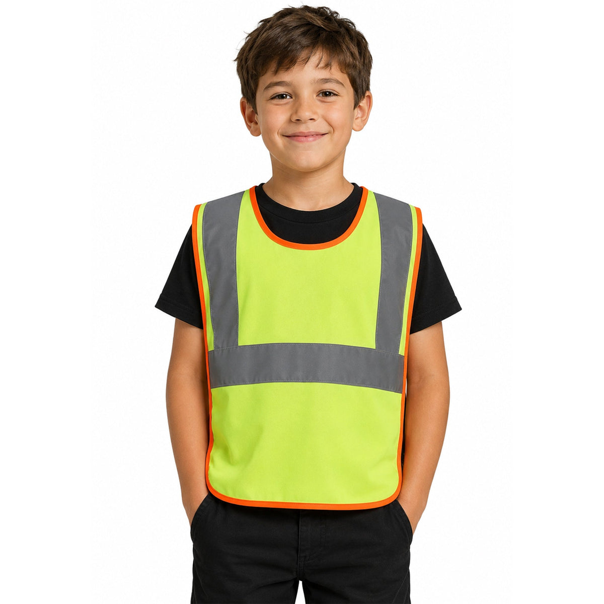 Unisex Kids Regatta Hi-Vis Pro Junior Tabard - Fluorescent Yellow