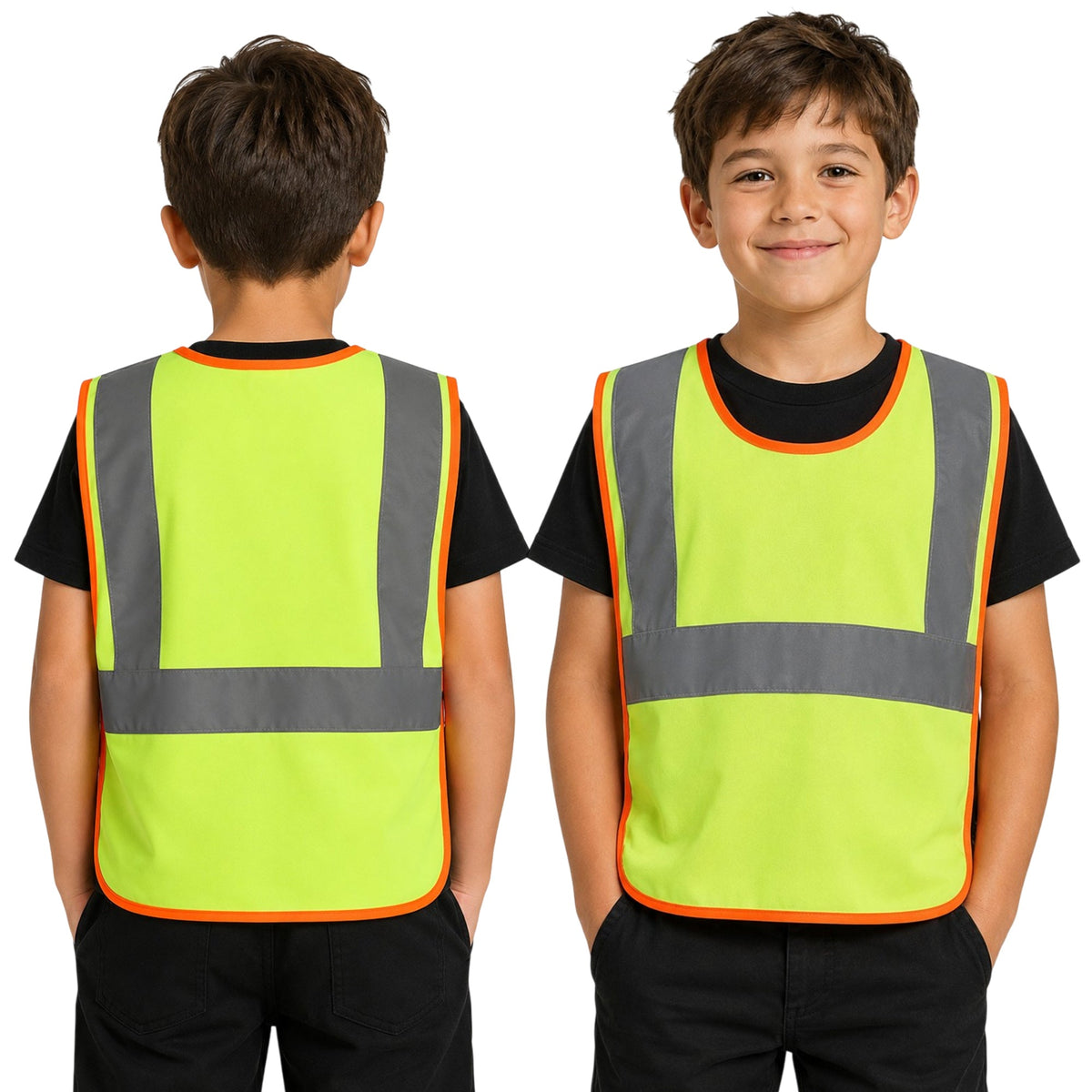 Unisex Kids Regatta Hi-Vis Pro Junior Tabard - Fluorescent Yellow
