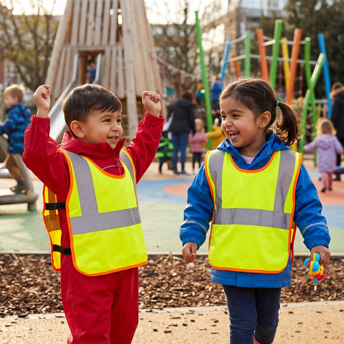 Unisex Kids Regatta Hi-Vis Pro Junior Tabard - Fluorescent Yellow