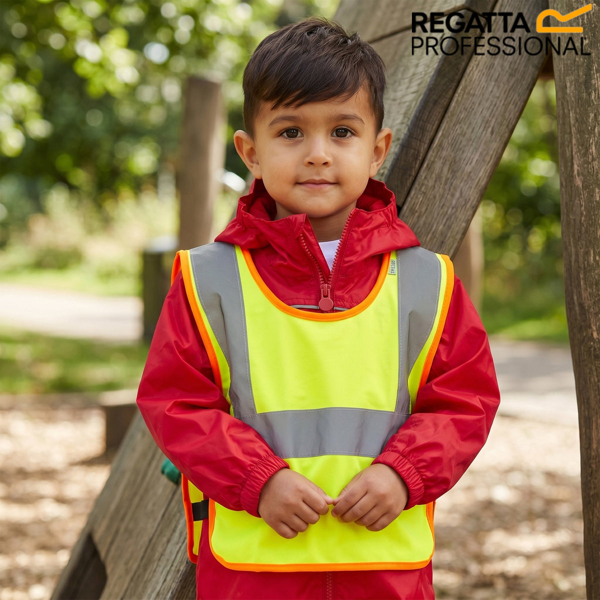 Unisex Kids Regatta Hi-Vis Pro Junior Tabard - Fluorescent Yellow
